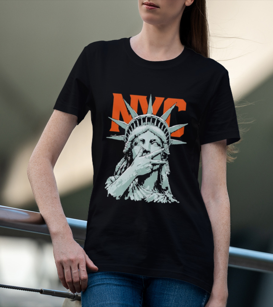 NYC Statue Of Liberty Meme 2026 World Champs T-Shirt