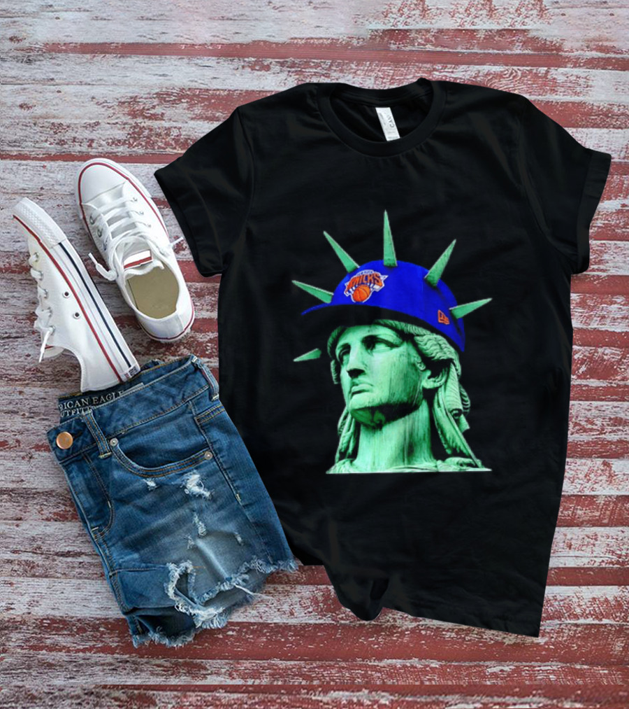 Statue Of Liberty New York Knicks Hat T-Shirt