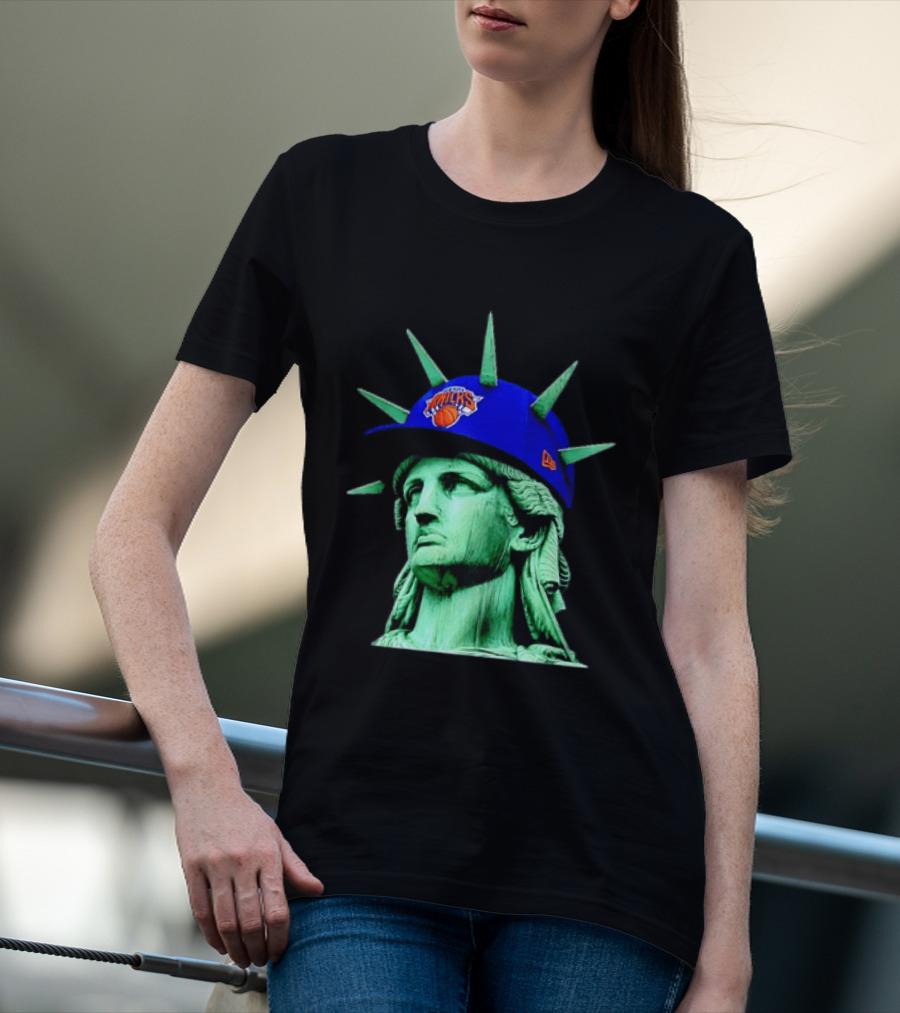 Statue Of Liberty New York Knicks Hat T-Shirt