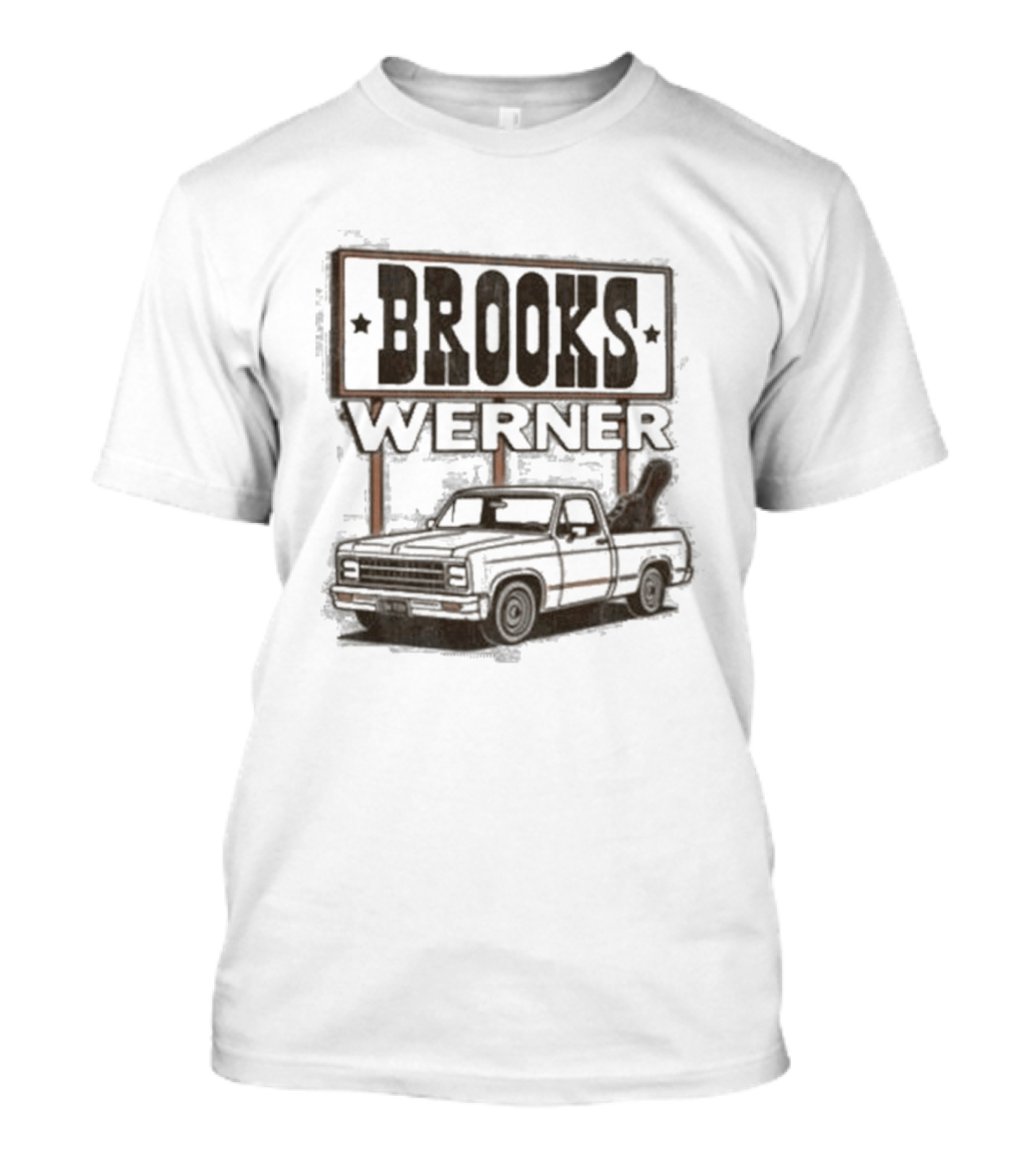 Brooks Werner Vintage Truck Billboard T-Shirt