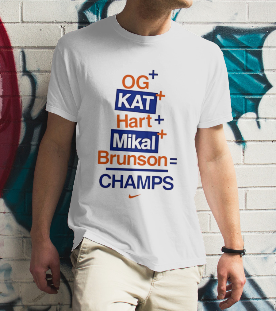 OG KAT Hart Mikal Brunson Champs Knicks 2026 T-Shirt