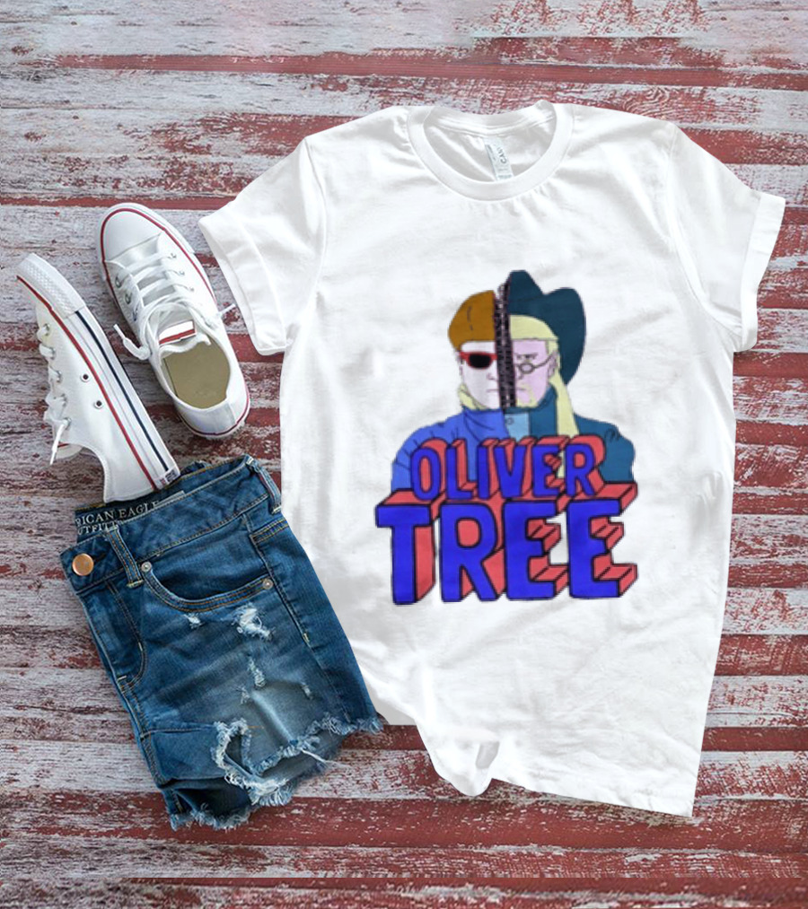 Oliver Tree Split Persona Sunglasses Half Cowboy Half Futuristic T-Shirt