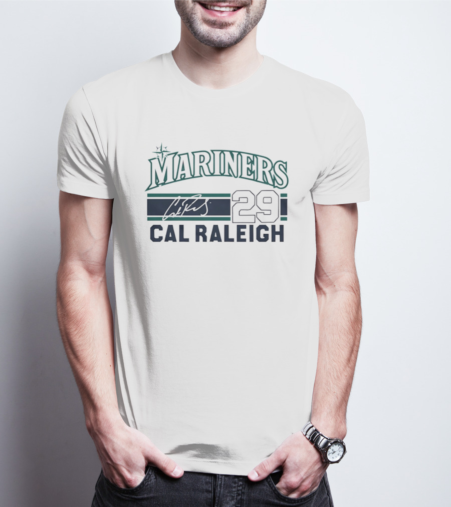 Seattle Mariners Mariners 29 Cal Raleigh T-Shirt