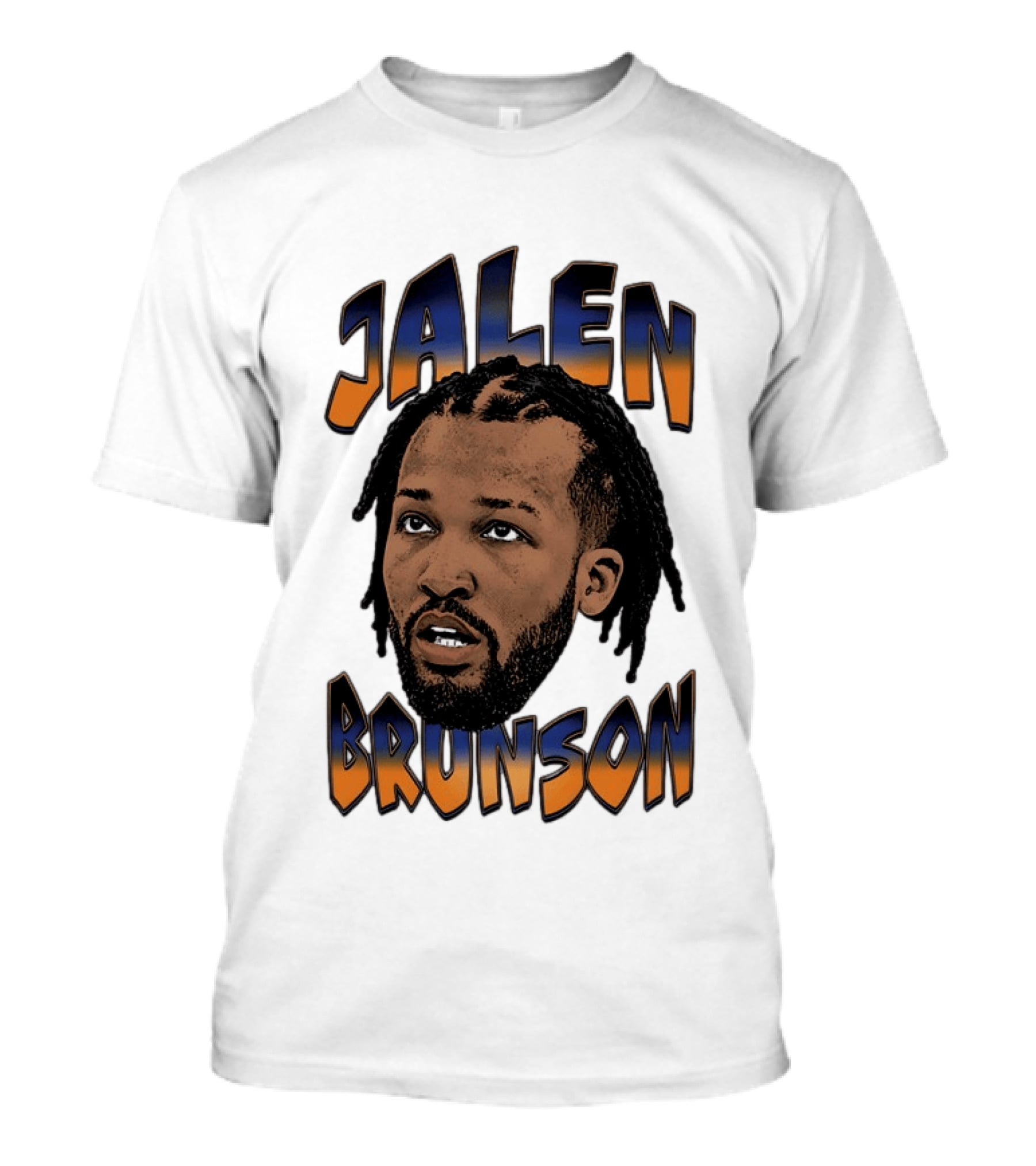 Jalen Brunson New York Knicks Player Big Face T-Shirt