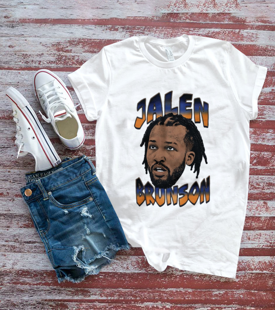 Jalen Brunson New York Knicks Player Big Face T-Shirt