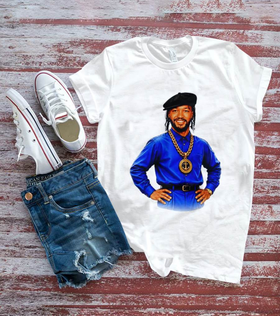 Jalen Brunson NY Knicks Always Business Never Personal Anchor Chain Beret Outfit T-Shirt