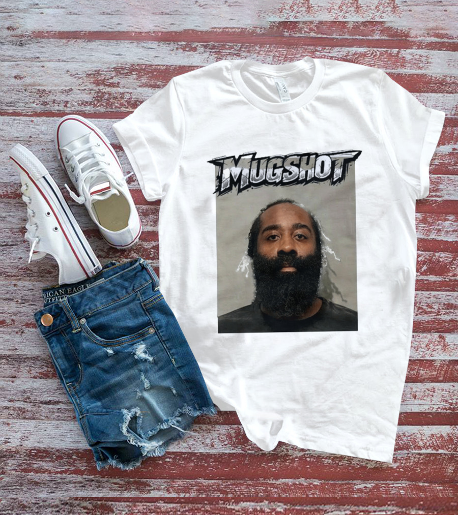 James Harden Shot Graphic Black And White T-Shirt