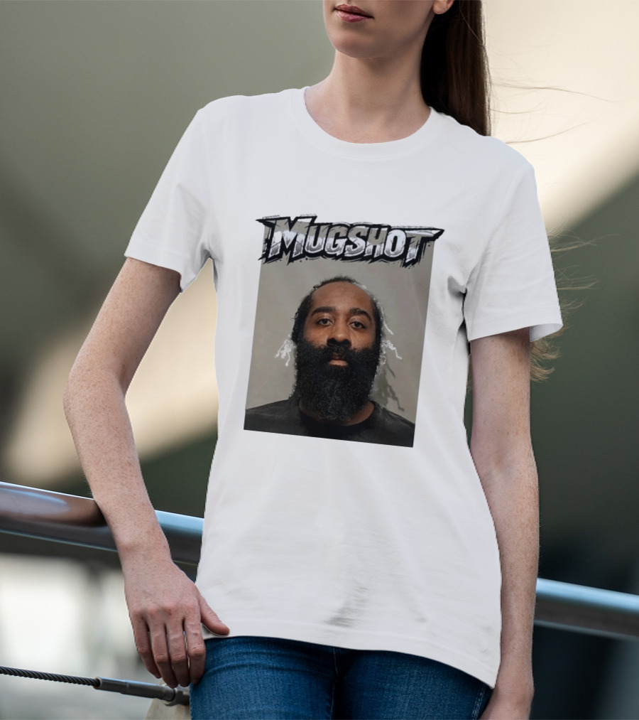 James Harden Shot Graphic Black And White T-Shirt
