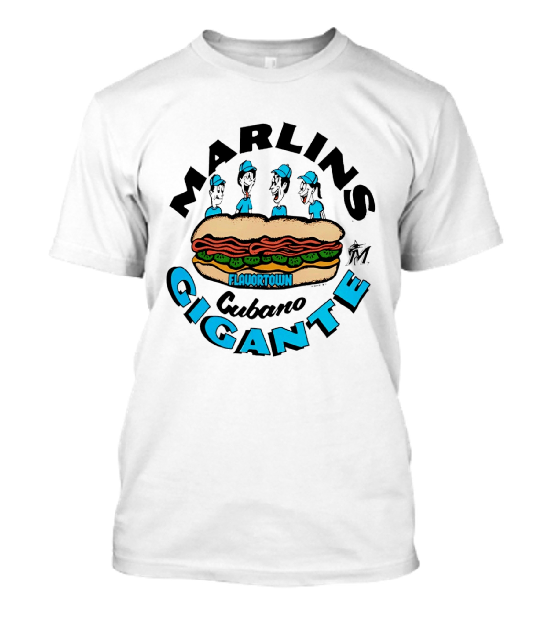 Marlins Cubano Gigante Flavortown Sandwich $1 T-Shirt