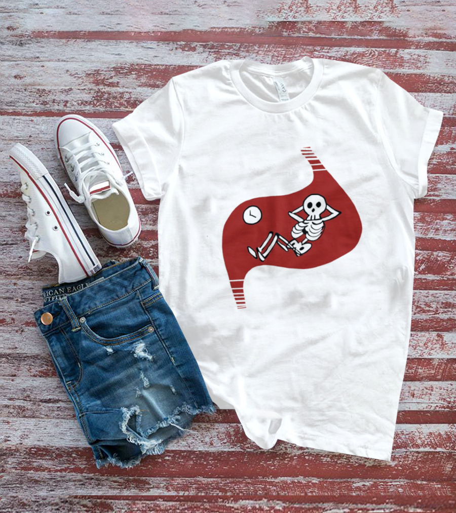 Tummy Time Skeleton With Fitness T-Shirt