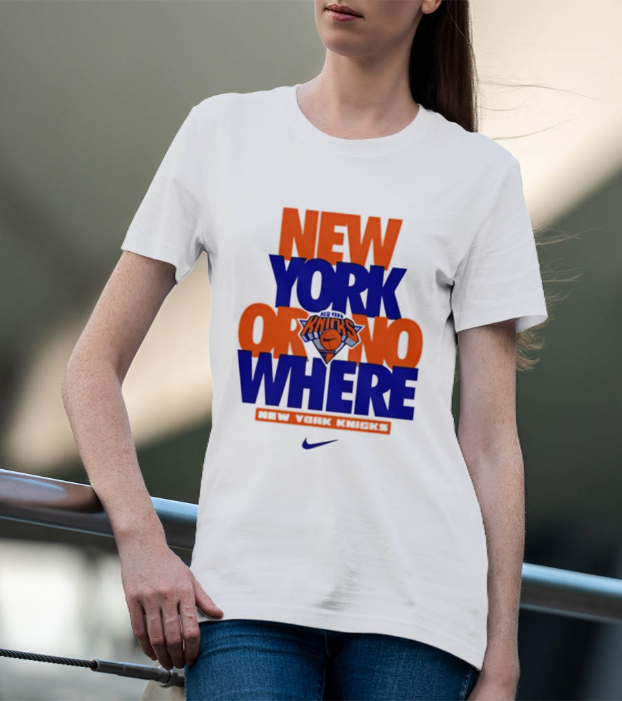 New York Or Nowhere New York Knicks 2026 AJ1 T-Shirt