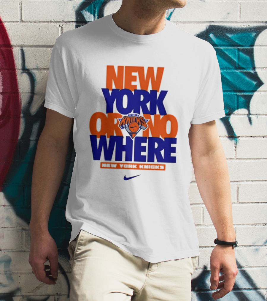 New York Or Nowhere New York Knicks 2026 AJ1 T-Shirt