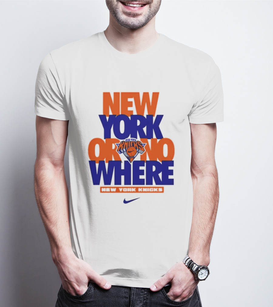 New York Or Nowhere New York Knicks 2026 AJ1 T-Shirt