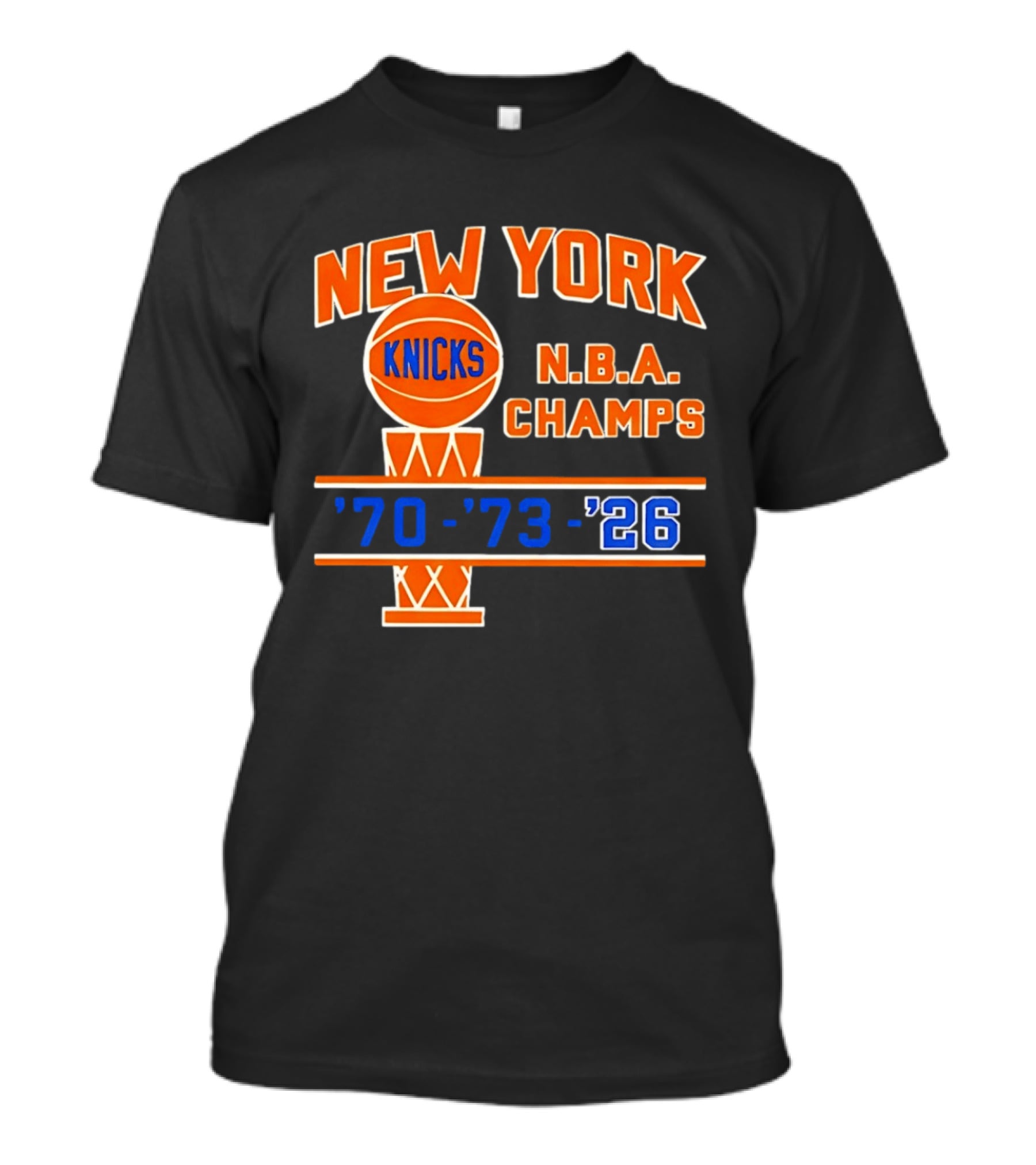 New York Knicks NBA Champs 1970 1973 2026 T-Shirt