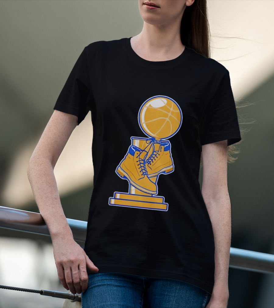 New York Basketball Trophy Golden Boots T-Shirt