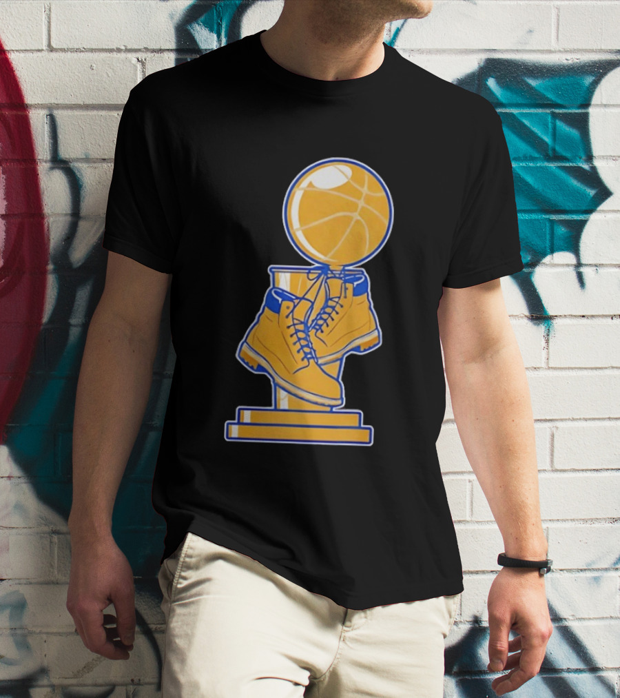 New York Basketball Trophy Golden Boots T-Shirt