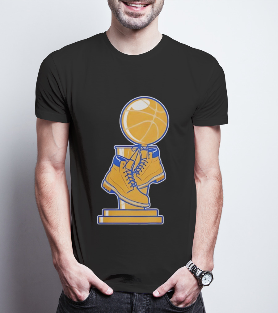 New York Basketball Trophy Golden Boots T-Shirt