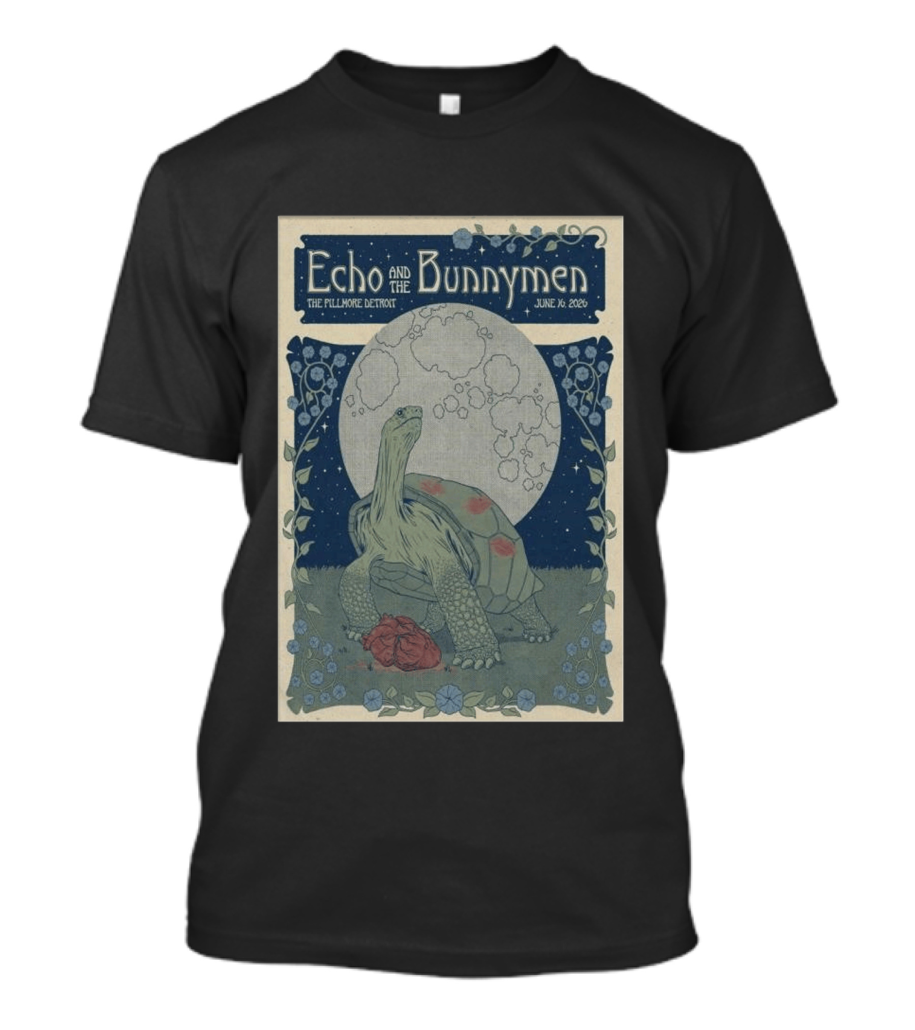 Echo And The Bunnymen The Fillmore Detroit June 16 2026 Turtle Moon T-Shirt