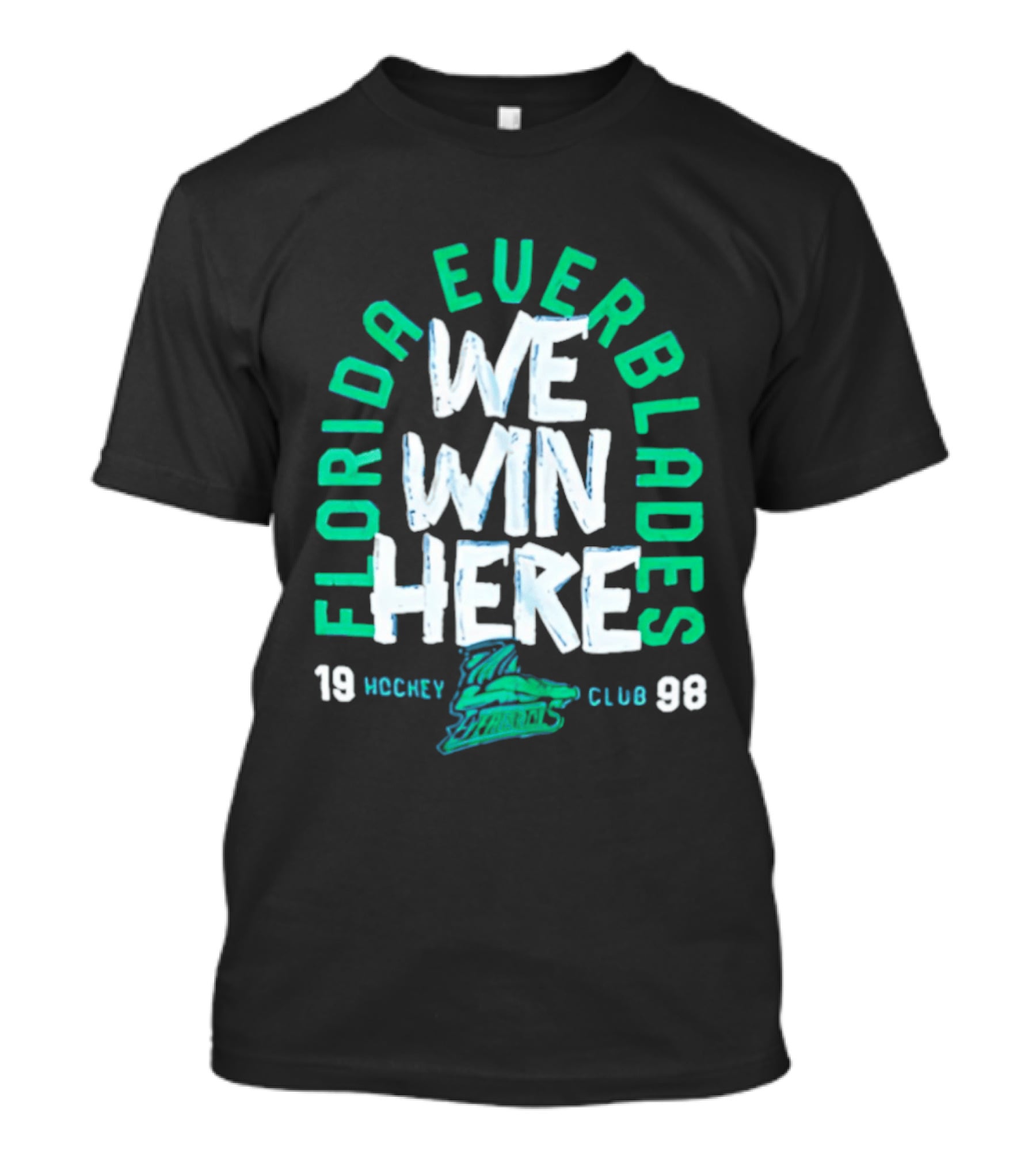 Florida Everblades We Win Here 1998 Hockey Club T-Shirt