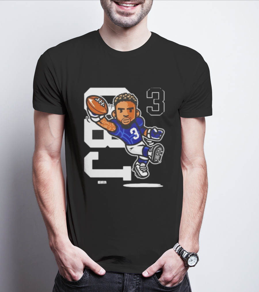 Odell Beckham Jr. 3 New York Giants Character Catch T-Shirt