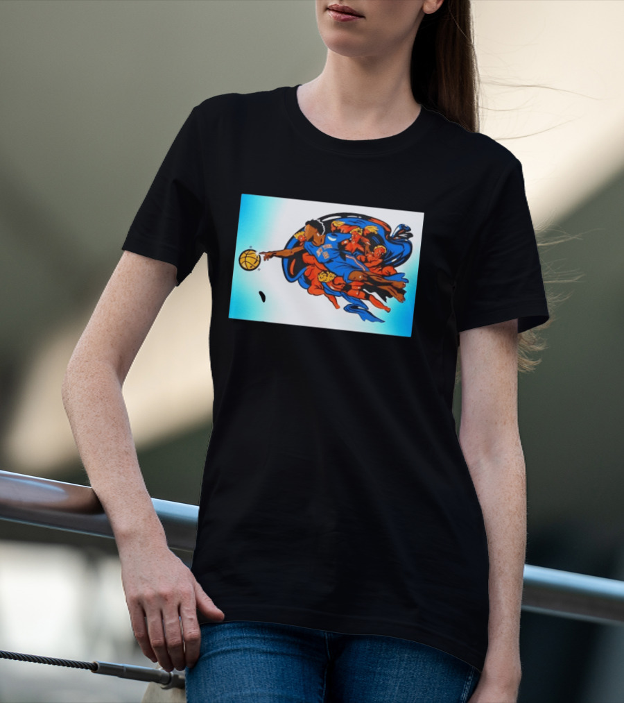 OG Anunoby New York Knicks Creation Of Adam Basketball T-Shirt