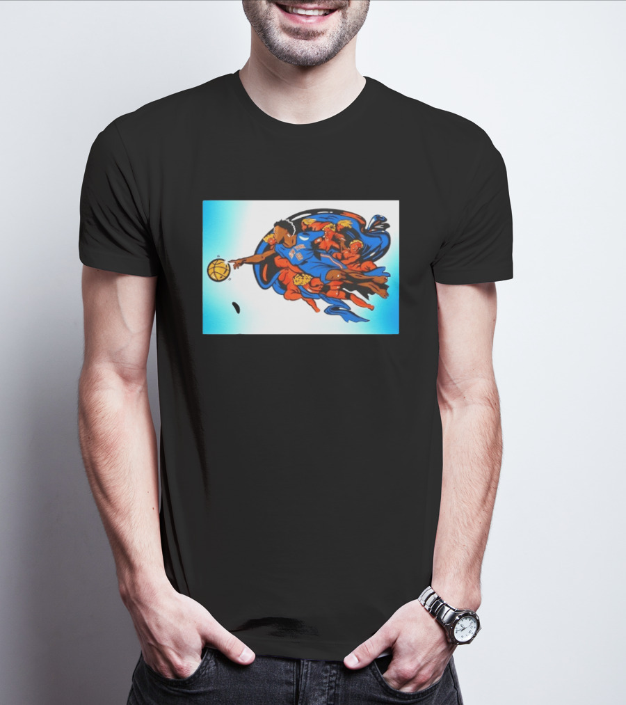 OG Anunoby New York Knicks Creation Of Adam Basketball T-Shirt