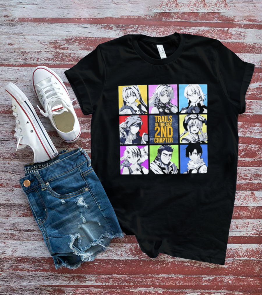 Trails In The Sky 2nd Chapter Main Cast Character Grid T-Shirt