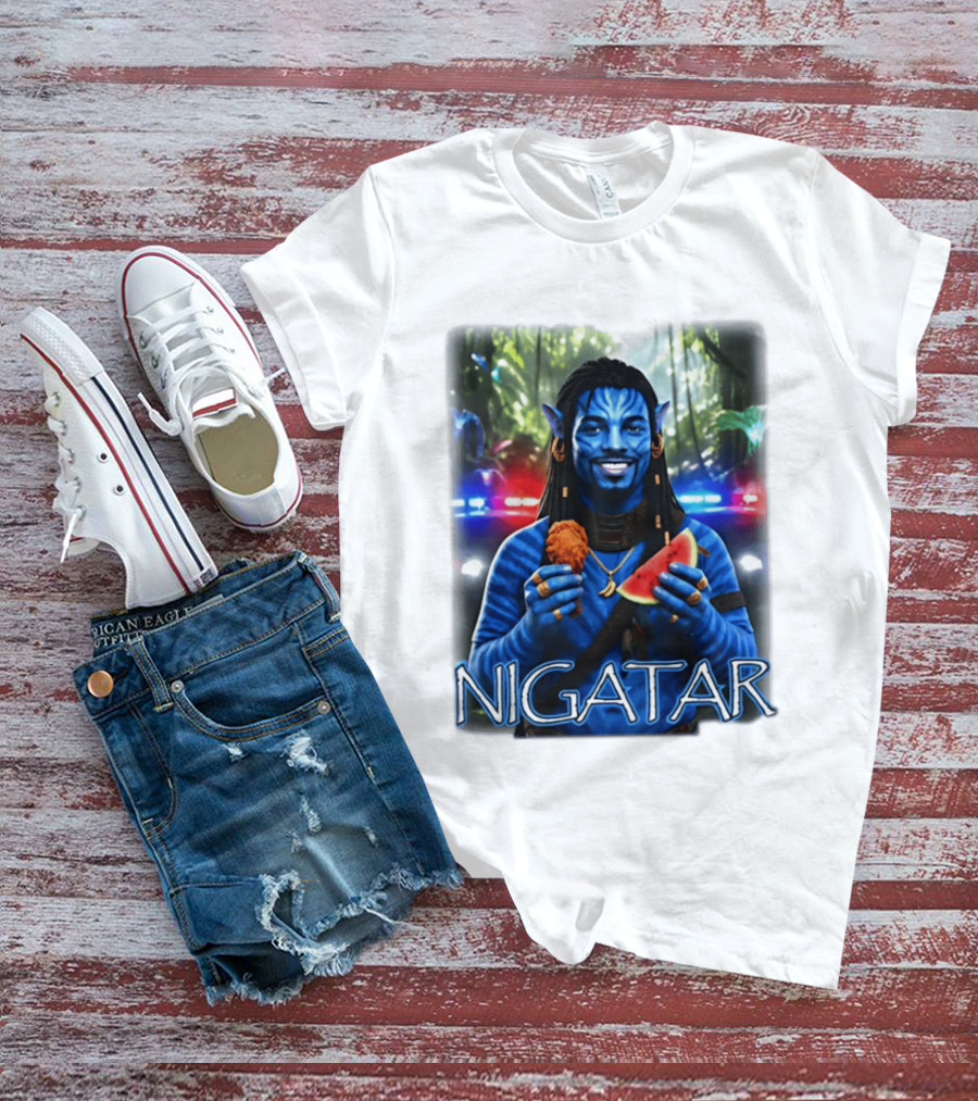 Nigatar Avatar Meme Watermelon And Chicken T-Shirt