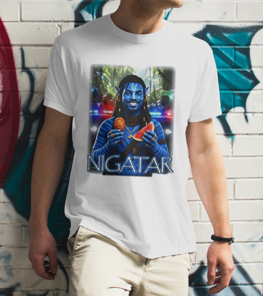 Nigatar Avatar Meme Watermelon And Chicken T-Shirt