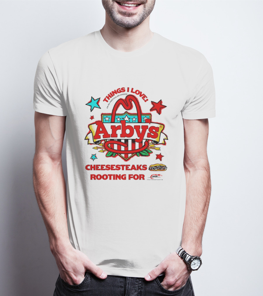 Sammy Smith Arby's Things I Love Cheesesteaks Jr Motorsports Racing Fan T-Shirt