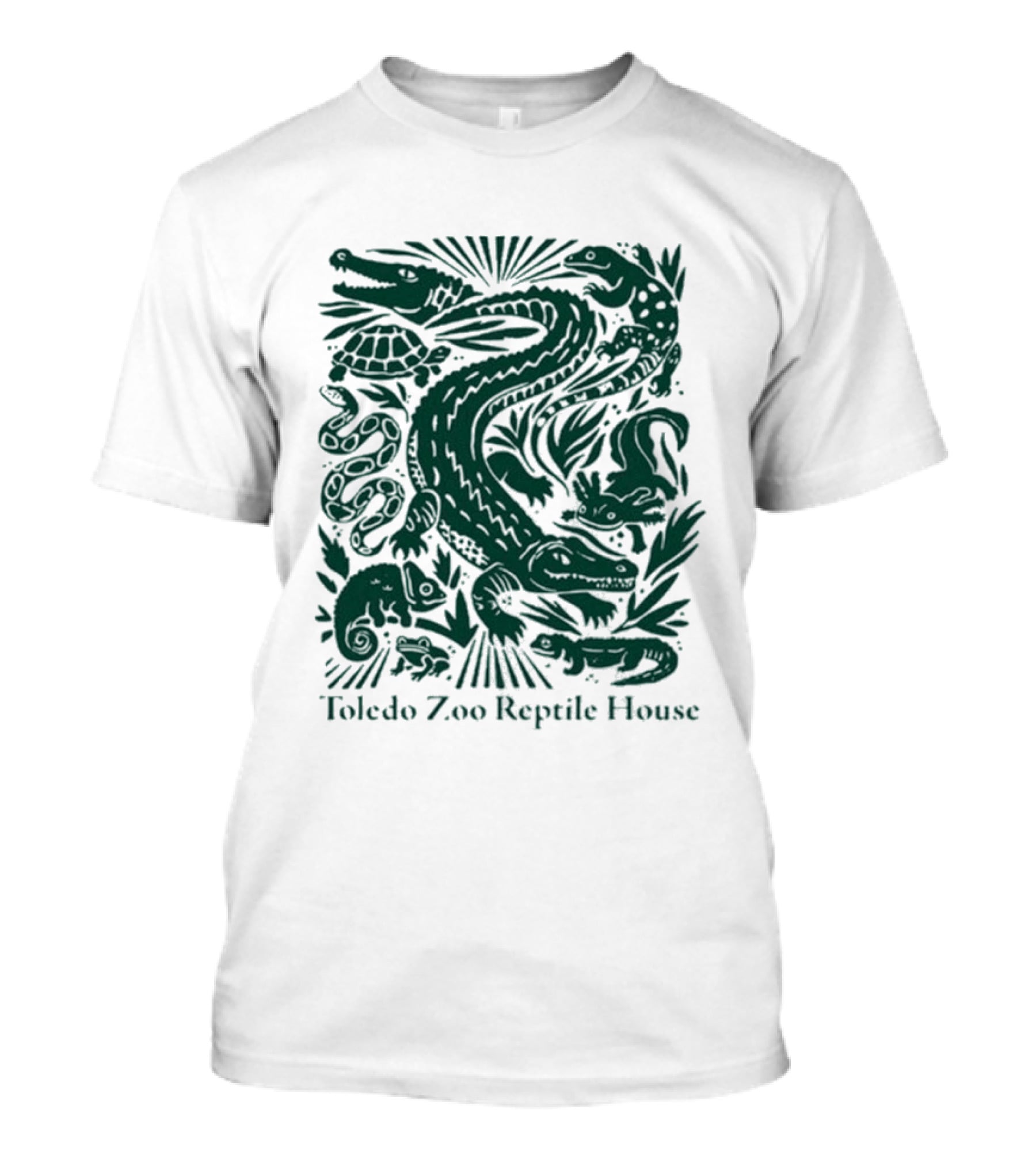 Toledo Zoo Reptile House Alligator Snake Turtle Lizard T-Shirt