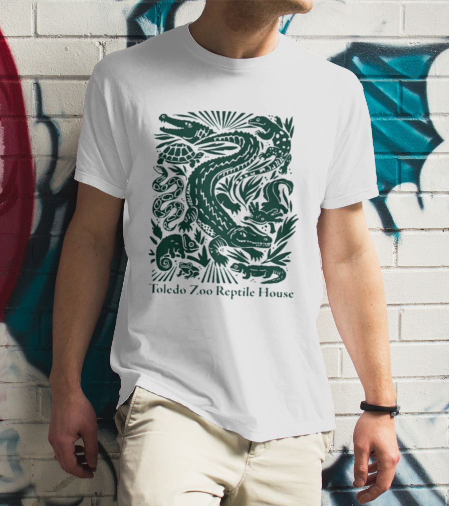 Toledo Zoo Reptile House Alligator Snake Turtle Lizard T-Shirt