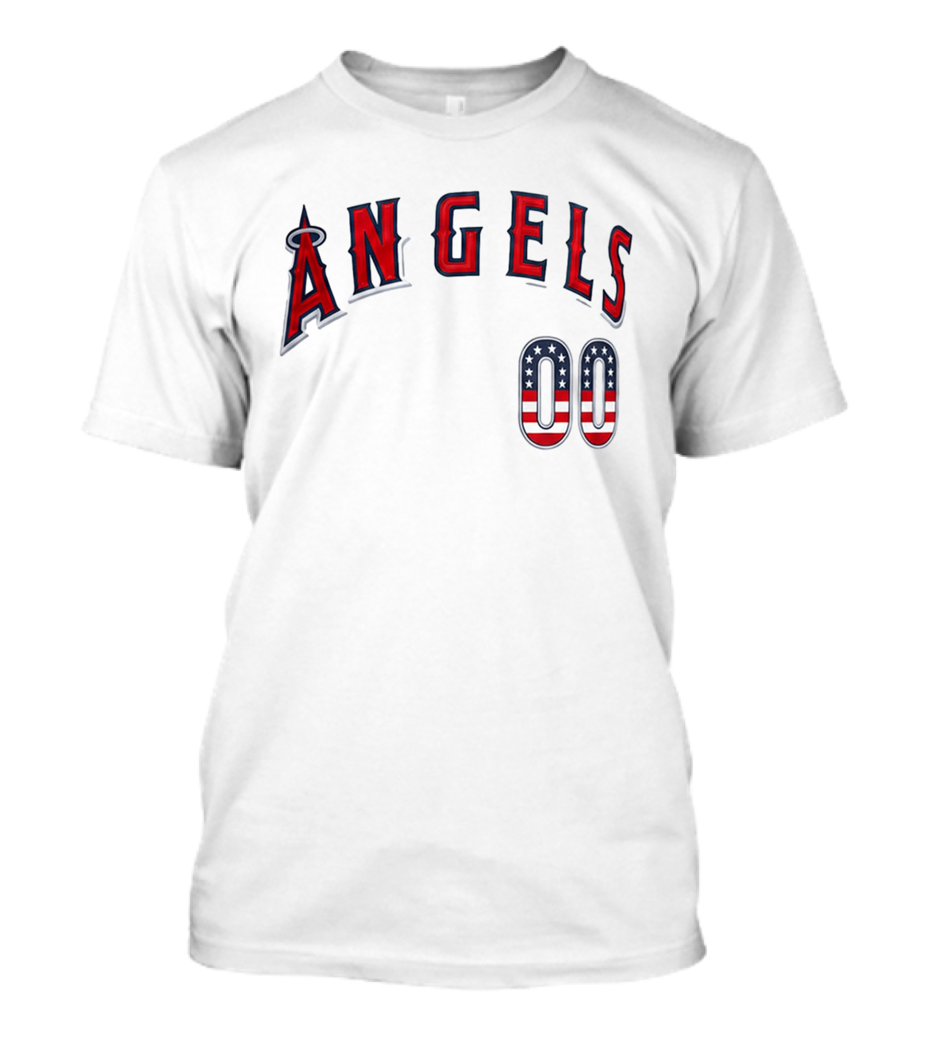 Angels 00 USA Stars And Stripes T-Shirt