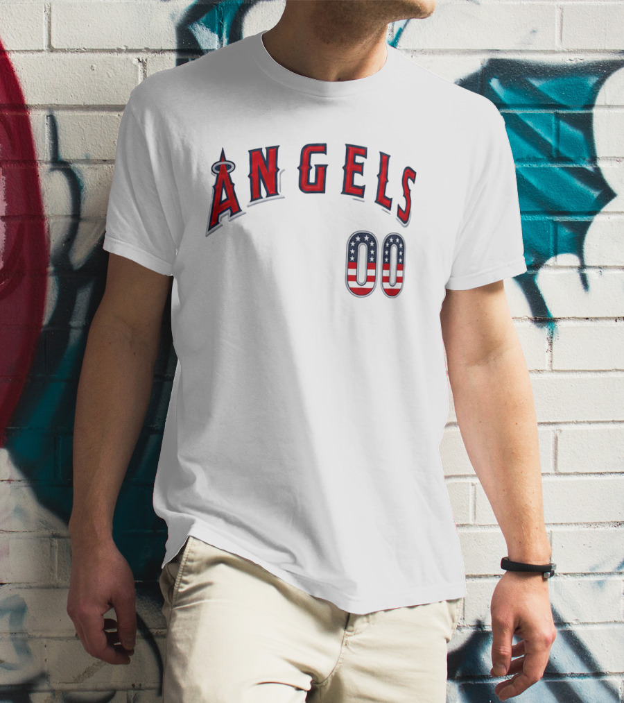 Angels 00 USA Stars And Stripes T-Shirt