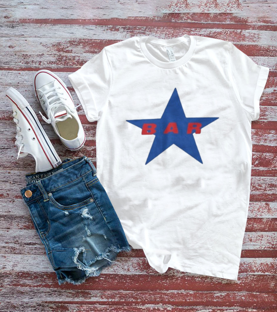 Carter Faith Bar Star Blue Red Star T-Shirt