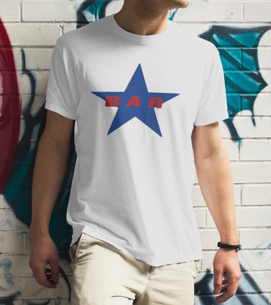 Carter Faith Bar Star Blue Red Star T-Shirt