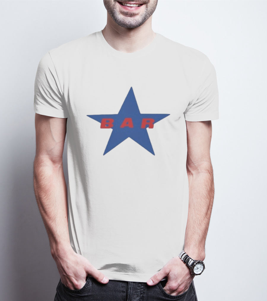 Carter Faith Bar Star Blue Red Star T-Shirt
