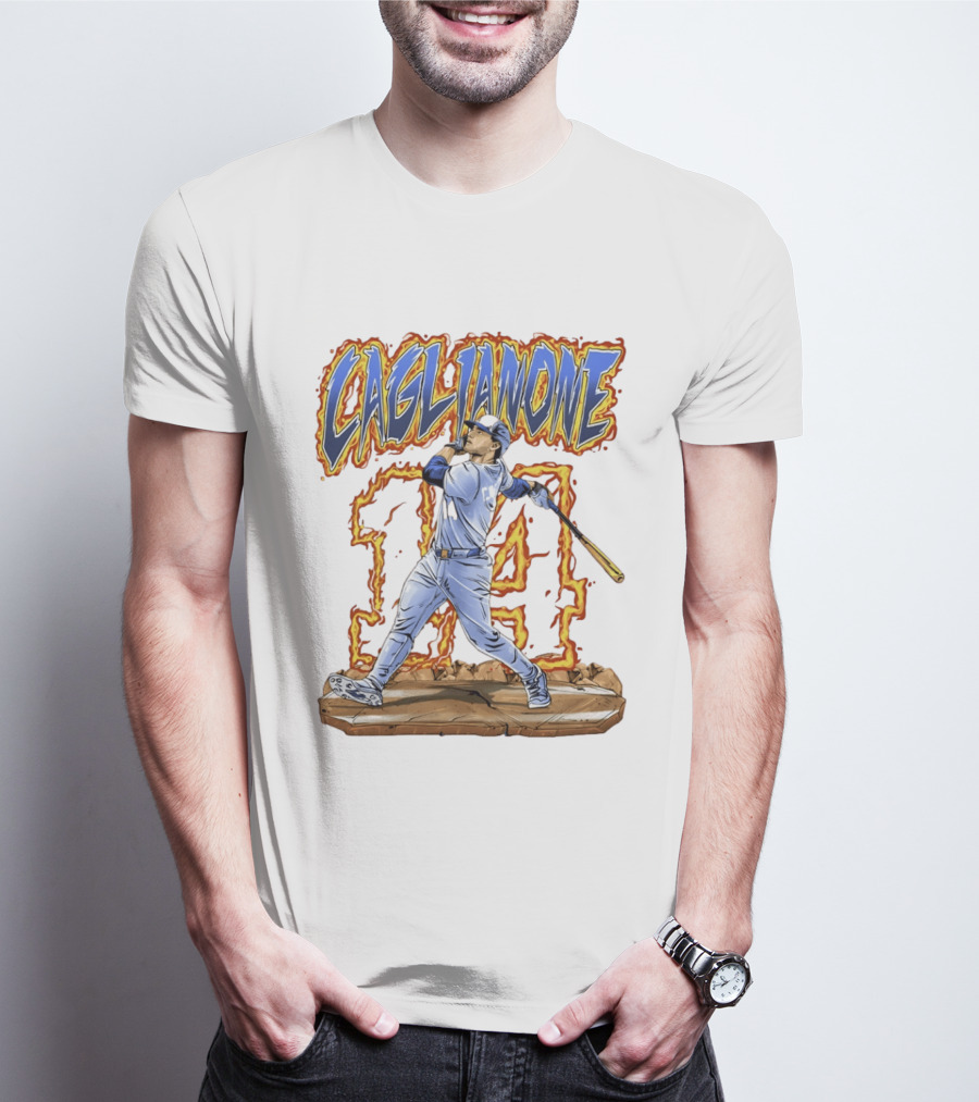 Caglianone Number 14 Kansas City Royals Baseball Player T-Shirt