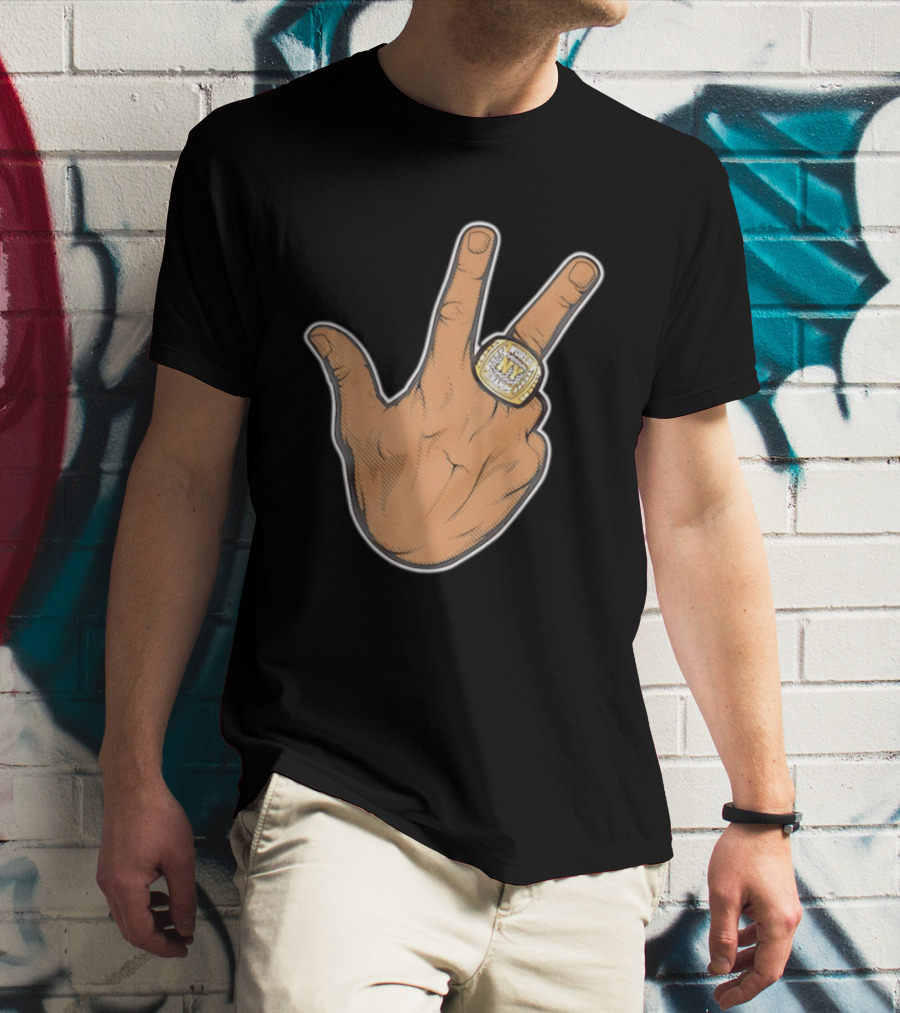 Jalen Brunson New York Knicks 2026 World Champs Ring Gesture T-Shirt