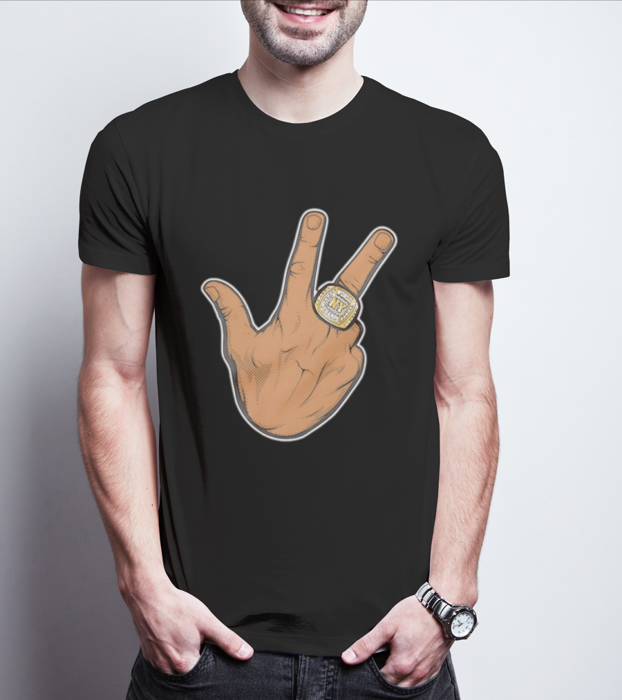 Jalen Brunson New York Knicks 2026 World Champs Ring Gesture T-Shirt