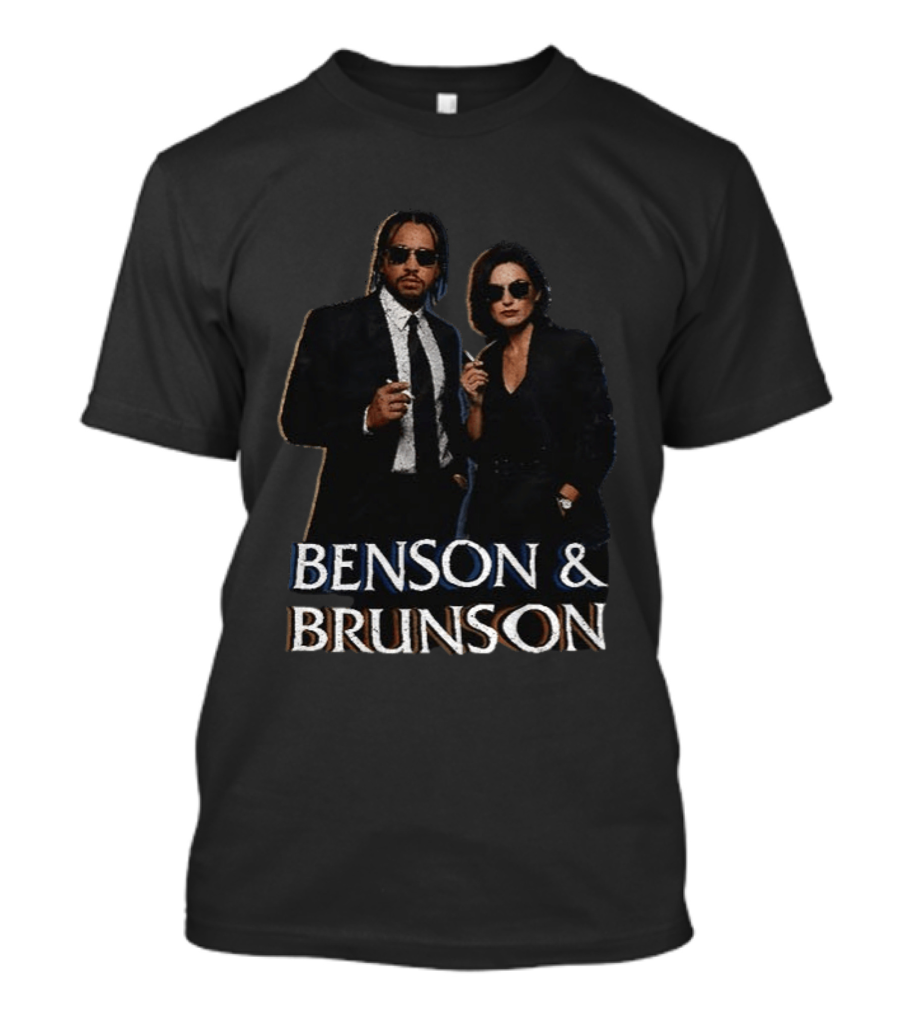 Janine Brunson And Olivia Benson Benson And Brunson Smoking Sunglass Duo T-Shirt