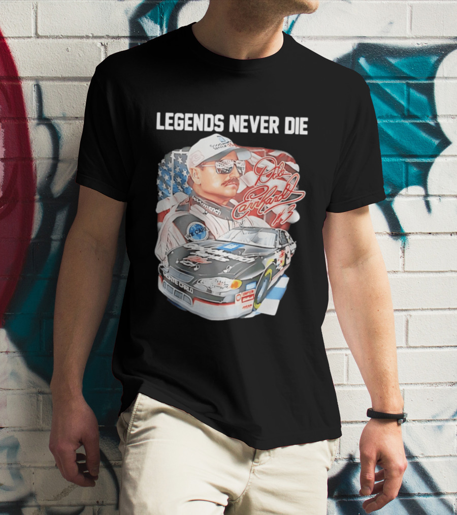 Legends Never Die Dale Earnhardt Monte Carlo Racing Number 3 T-Shirt