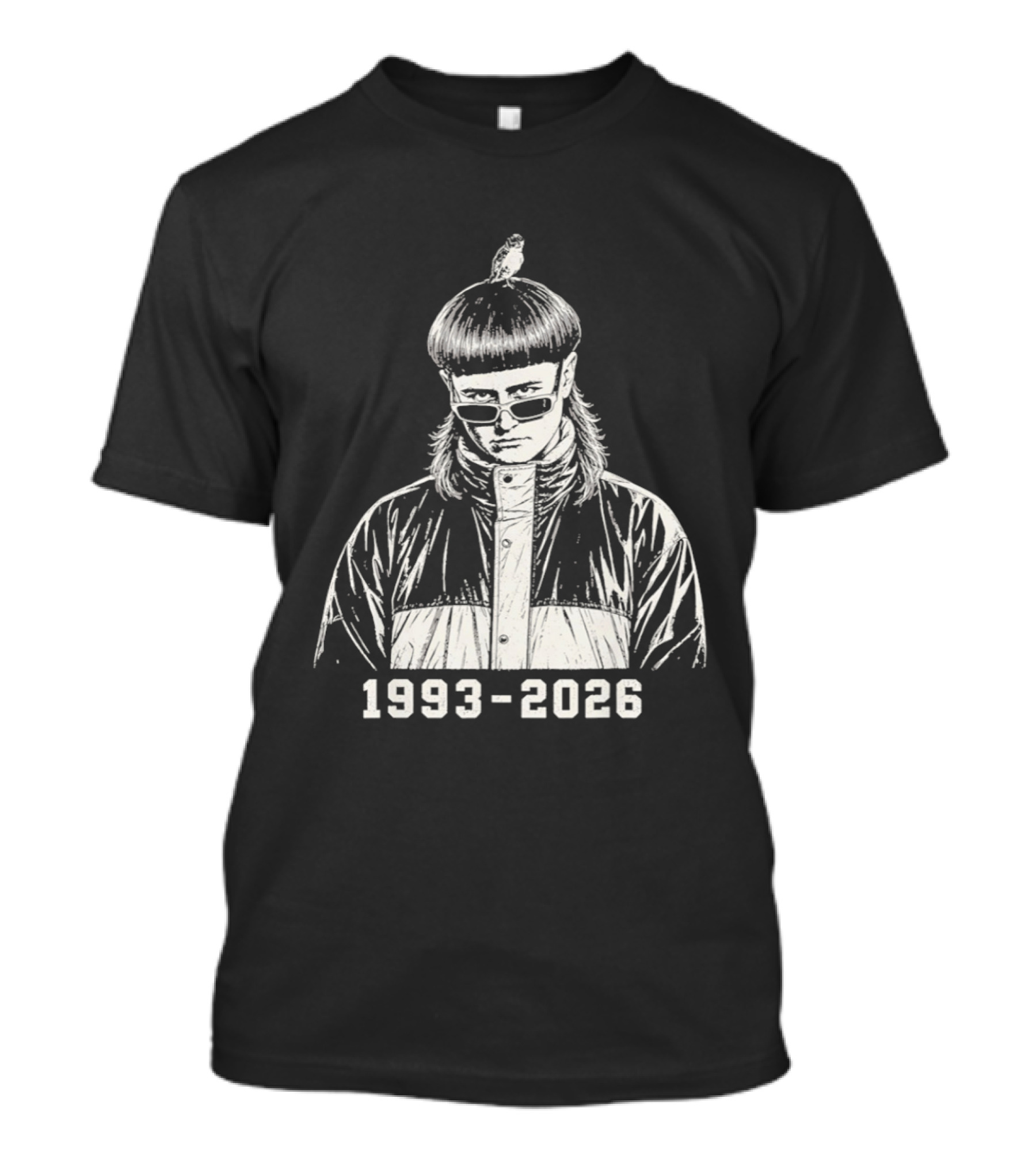 Oliver 1993 2026 Vintage Style Retro Hair Bird T-Shirt