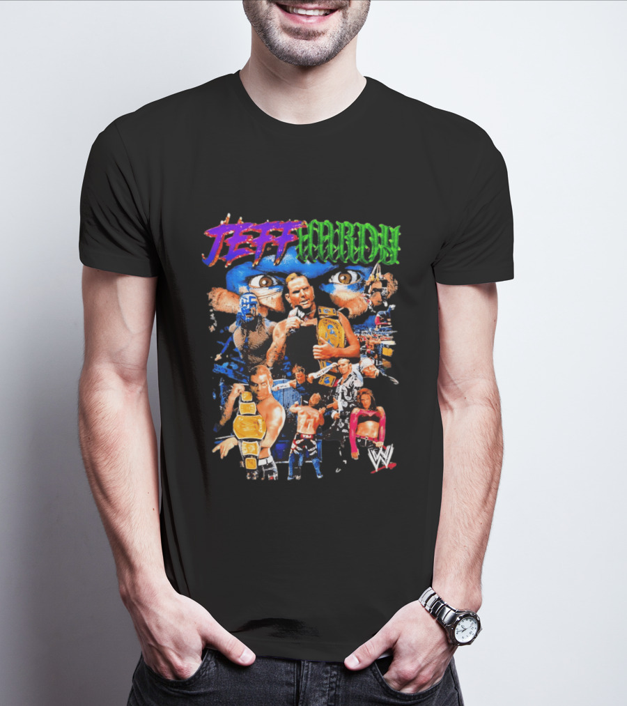 Jeff Hardy WWE Champion Legends Collage T-Shirt