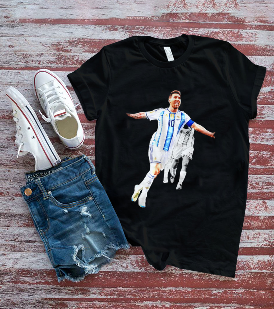 Lionel Messi Number 10 Argentina National Team Iconic Celebration T-Shirt