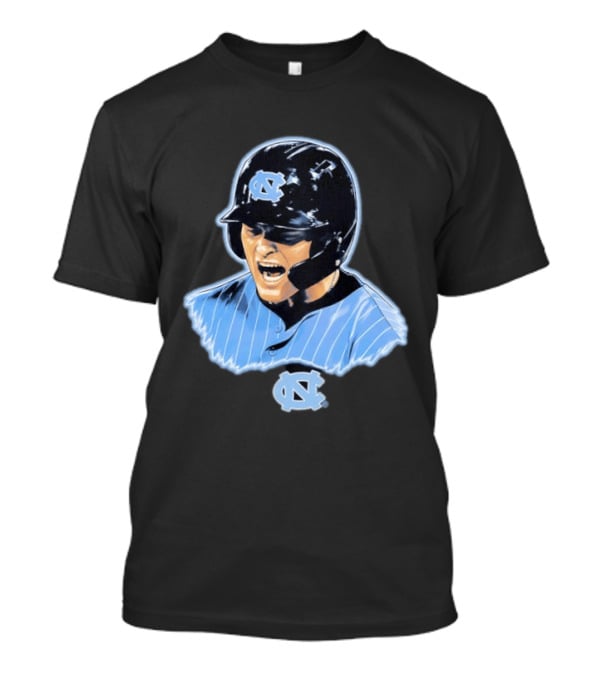 Macon Winslow North Carolina Tar Heels Baseball Player Helmet And Jersey T-Shirt
