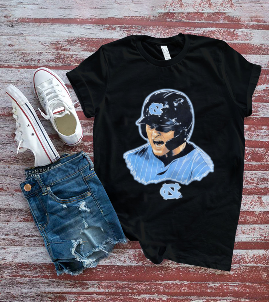 Macon Winslow North Carolina Tar Heels Baseball Player Helmet And Jersey T-Shirt