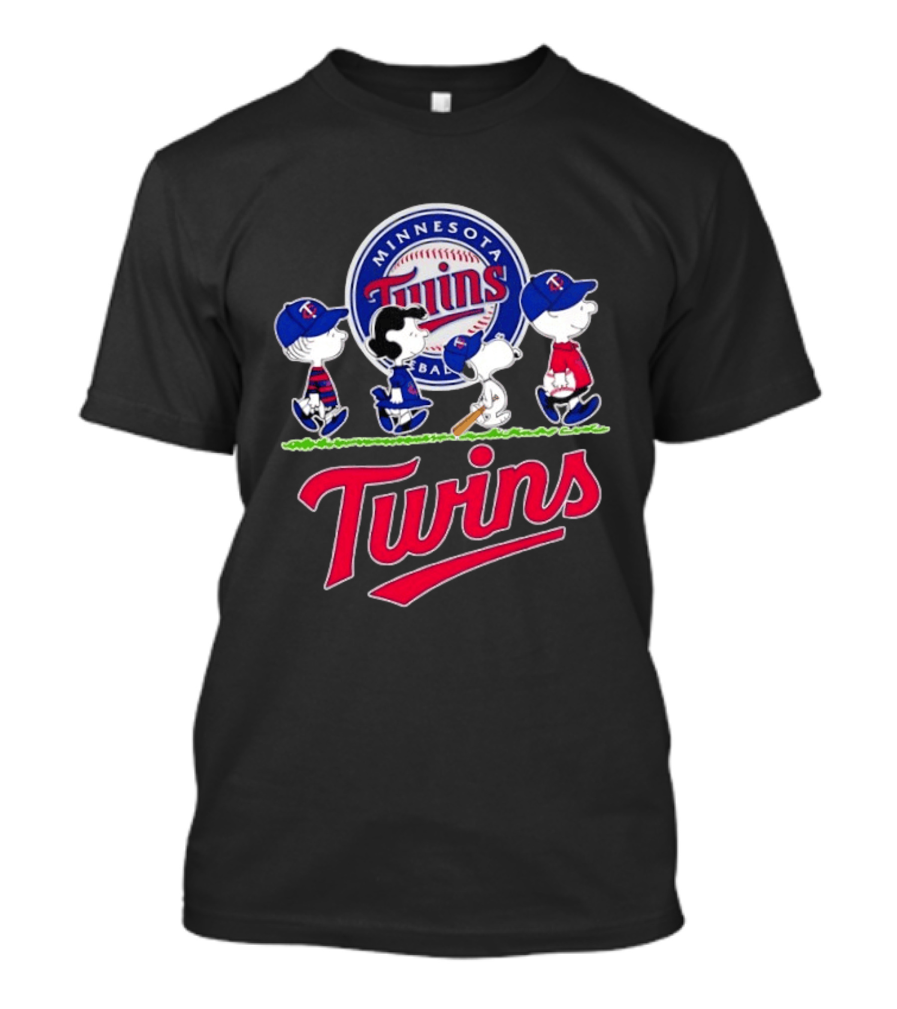 Minnesota Twins Snoopy Charlie Brown Lucy Linus Abbey Road 2026 MLB Peanuts Collaboration T-Shirt