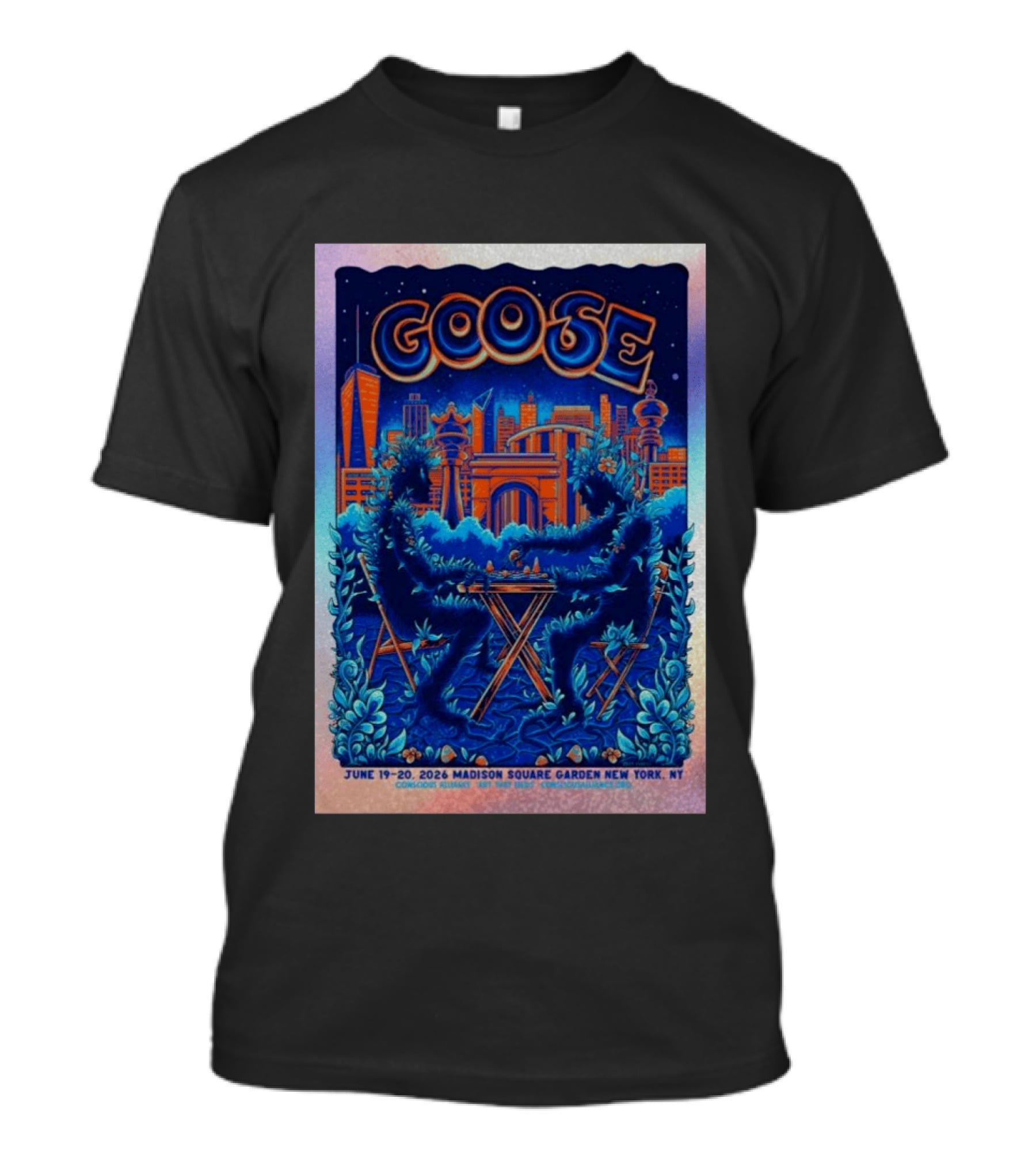 Goose Madison Square Garden New York June 19 20 2026 T-Shirt
