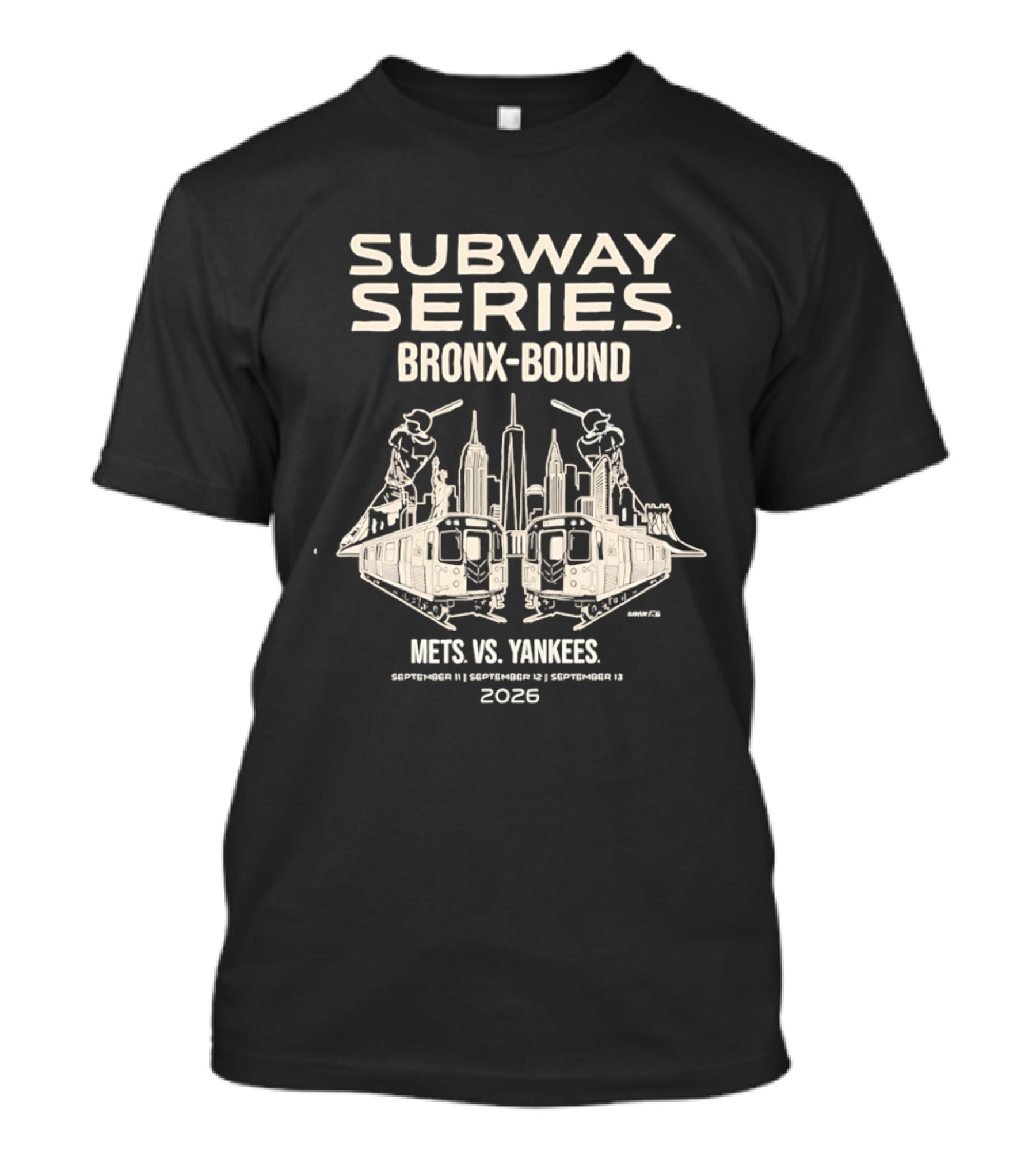 Subway Series Bronx Bound Mets Vs Yankees 2026 T-Shirt